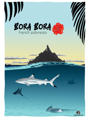 Le lagon de Bora Bora