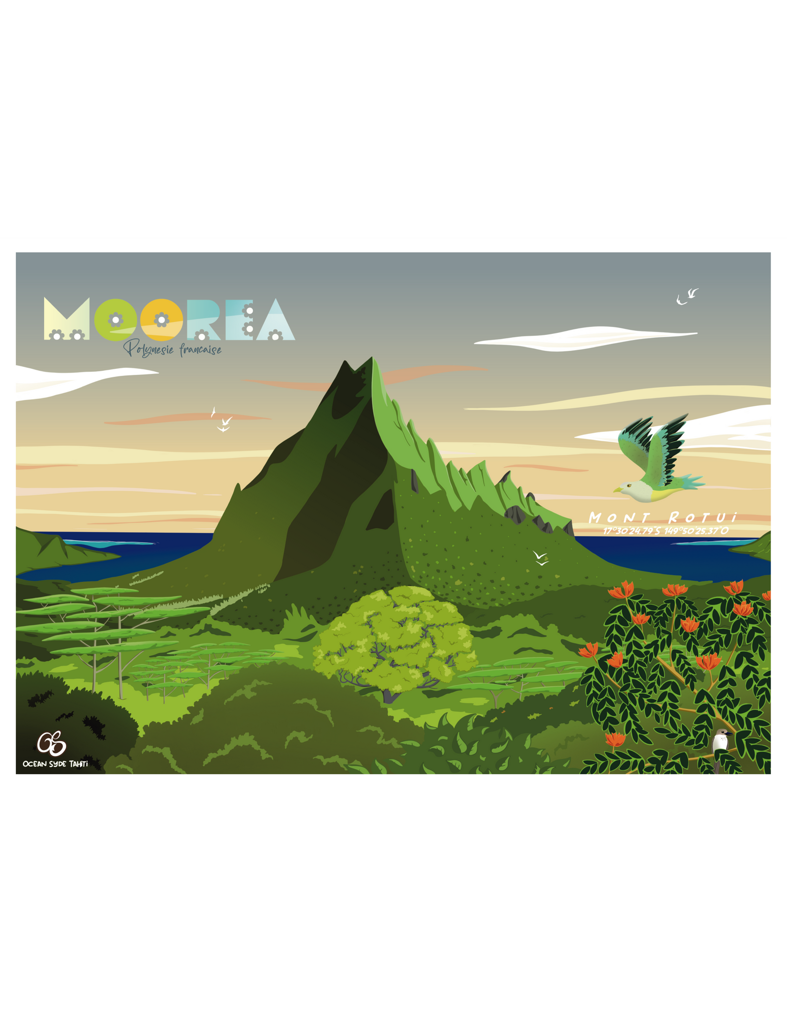 Moorea, le mont Rotui