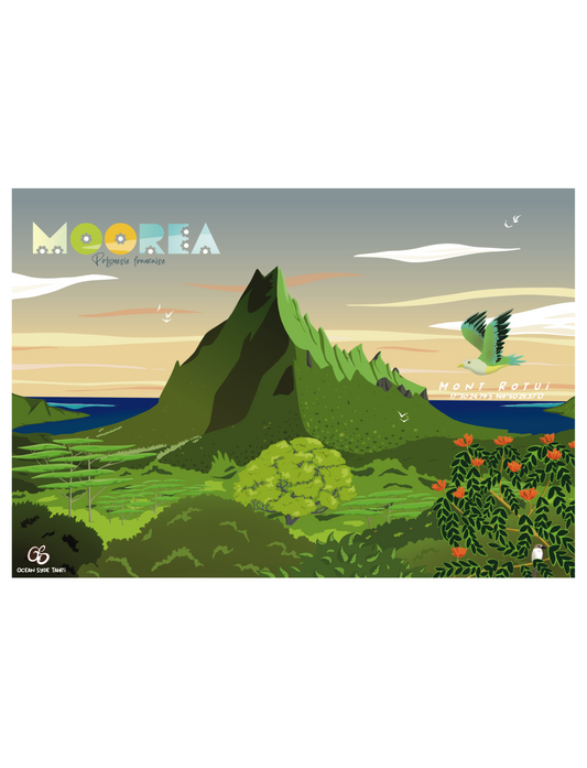 Moorea, le mont Rotui